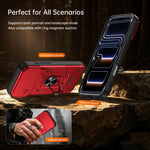 Custodia per telefono Nanshan Armor con anello scorrevole per fotocamera., For iPhone 17 Pro Max, For iPhone 17 Pro, For iPhone 17, For iPhone 16 Pro Max