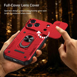 Custodia per telefono Nanshan Armor con anello scorrevole per fotocamera., For iPhone 17 Pro Max, For iPhone 17 Pro, For iPhone 17, For iPhone 16 Pro Max