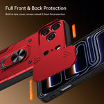 Custodia per telefono Nanshan Armor con anello scorrevole per fotocamera., For iPhone 17 Pro Max, For iPhone 17 Pro, For iPhone 17, For iPhone 16 Pro Max