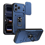 Custodia per telefono Nanshan Armor con anello scorrevole per fotocamera., For iPhone 17 Pro Max, For iPhone 17 Pro, For iPhone 17, For iPhone 16 Pro Max