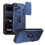Custodia per telefono Nanshan Armor con anello scorrevole per fotocamera., For iPhone 17 Pro Max, For iPhone 17 Pro, For iPhone 17, For iPhone 16 Pro Max