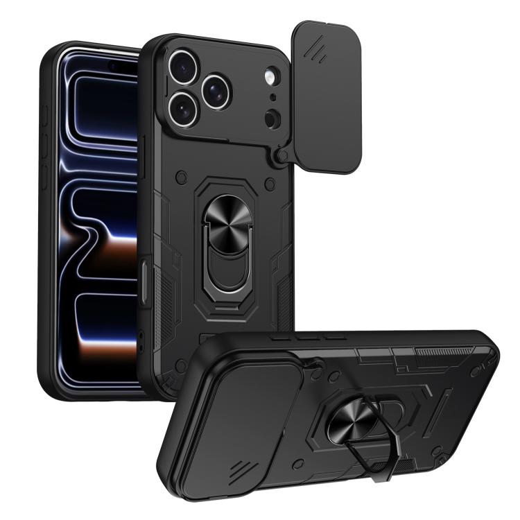 Custodia per telefono Nanshan Armor con anello scorrevole per fotocamera., For iPhone 17 Pro Max, For iPhone 17 Pro, For iPhone 17, For iPhone 16 Pro Max