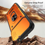 Custodia per telefono Nanshan Armor con anello scorrevole per fotocamera., For iPhone 16 Pro, For iPhone 16