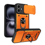 Custodia per telefono Nanshan Armor con anello scorrevole per fotocamera., For iPhone 16 Pro, For iPhone 16