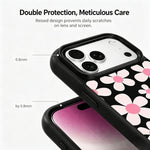 Custodia per telefono in silicone PC anti-caduta con motivo a bouquet, For iPhone 17 Pro Max, For iPhone 17 Pro, For iPhone 17