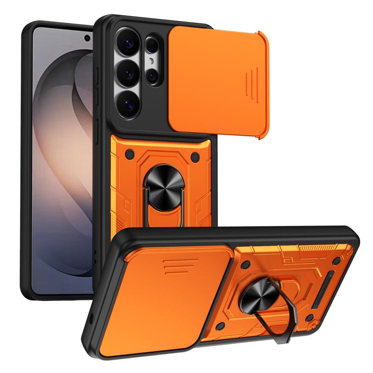 Custodia per telefono Nanshan Armor con anello scorrevole per fotocamera., For Galaxy S26+ 5G, For Galaxy S26 Ultra 5G, For Galaxy S26 5G
