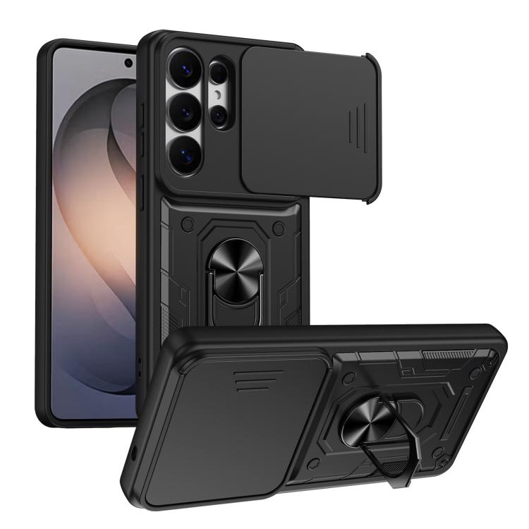 Custodia per telefono Nanshan Armor con anello scorrevole per fotocamera., For Galaxy S26+ 5G, For Galaxy S26 Ultra 5G, For Galaxy S26 5G