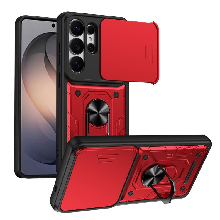 Custodia per telefono Nanshan Armor con anello scorrevole per fotocamera., For Galaxy S26+ 5G, For Galaxy S26 Ultra 5G, For Galaxy S26 5G