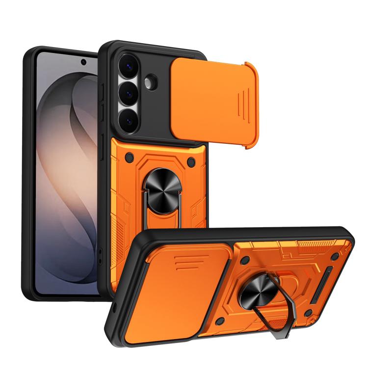 Custodia per telefono Nanshan Armor con anello scorrevole per fotocamera., For Galaxy S26+ 5G, For Galaxy S26 Ultra 5G, For Galaxy S26 5G