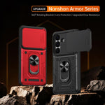 Custodia per telefono Nanshan Armor con anello scorrevole per fotocamera., For Galaxy S26+ 5G, For Galaxy S26 Ultra 5G, For Galaxy S26 5G
