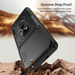 Custodia per telefono Nanshan Armor con anello scorrevole per fotocamera., For Galaxy S26+ 5G, For Galaxy S26 Ultra 5G, For Galaxy S26 5G