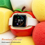 Supporto di ricarica in silicone a forma di mela per smartwatch dal design creativo., For Apple Watch Full Series