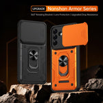 Custodia per telefono Nanshan Armor con anello scorrevole per fotocamera., For Galaxy A56 5G, For Galaxy A36 5G