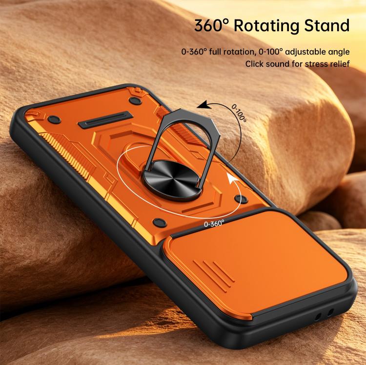 Custodia per telefono Nanshan Armor con anello scorrevole per fotocamera., For Galaxy A56 5G, For Galaxy A36 5G
