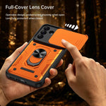 Custodia per telefono Nanshan Armor con anello scorrevole per fotocamera., For Galaxy A56 5G, For Galaxy A36 5G
