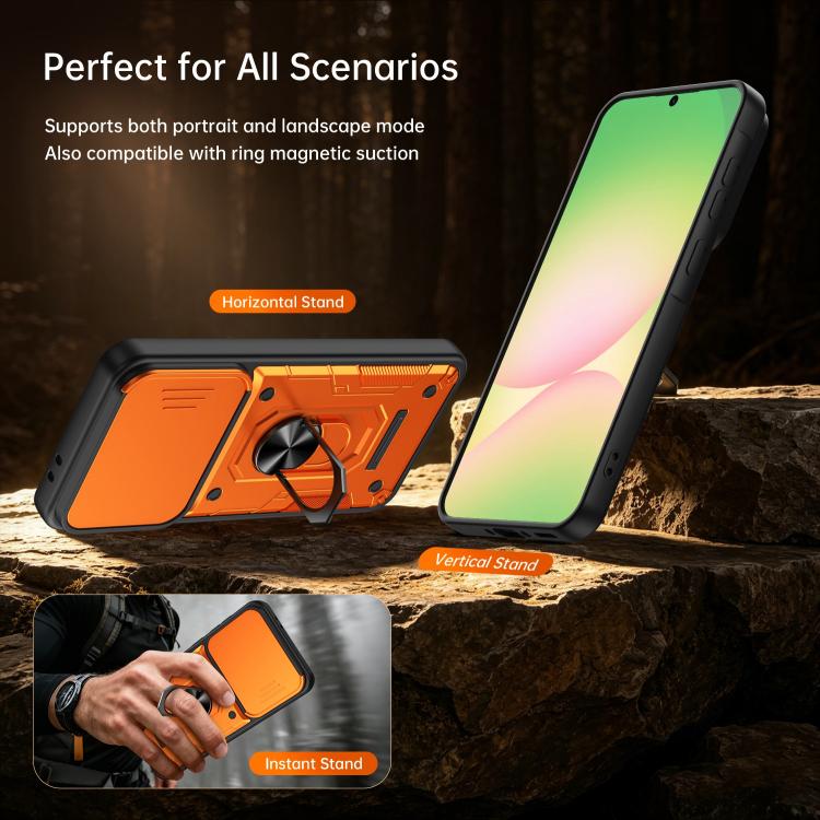 Custodia per telefono Nanshan Armor con anello scorrevole per fotocamera., For Galaxy A57 5G, For Galaxy A37 5G, For Galaxy A27 5G, For Galaxy A26 5G / A17