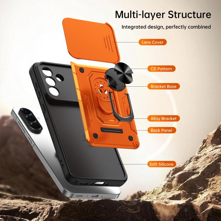 Custodia per telefono Nanshan Armor con anello scorrevole per fotocamera., For Galaxy A57 5G, For Galaxy A37 5G, For Galaxy A27 5G, For Galaxy A26 5G / A17