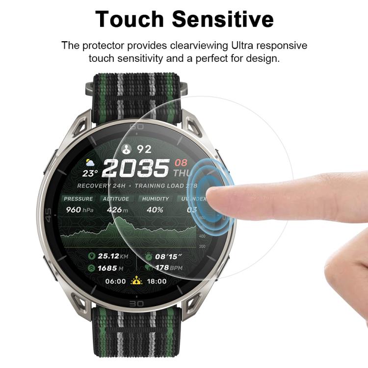 5 pezzi xDfind Pellicola protettiva in idrogel morbido a copertura totale per la parte anteriore, For Amazfit Cheetah 2 Ultra