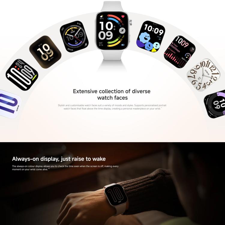 Xiaomi Redmi Watch 6, schermo AMOLED da 2,07 pollici, impermeabile fino a 5 ATM, supporta il monitoraggio della frequenza cardiaca e dell'ossigeno nel sangue., Redmi Watch 6 (Silver), Redmi Watch 6 (Blue), Redmi Watch 6 (Black)