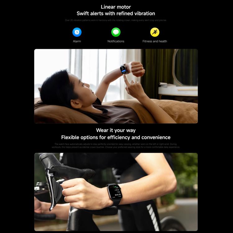 Xiaomi Redmi Watch 6, schermo AMOLED da 2,07 pollici, impermeabile fino a 5 ATM, supporta il monitoraggio della frequenza cardiaca e dell'ossigeno nel sangue., Redmi Watch 6 (Silver), Redmi Watch 6 (Blue), Redmi Watch 6 (Black)
