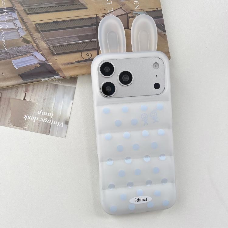 Custodia per telefono in TPU con orecchie da coniglio e pois soffietti, For iPhone 13 Pro Max, For iPhone 13, For iPhone 12 Pro Max