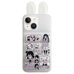 Custodia per telefono in TPU con orecchie da coniglio e personaggi dei cartoni animati, For iPhone 13 Pro Max, For iPhone 13, For iPhone 12 Pro Max