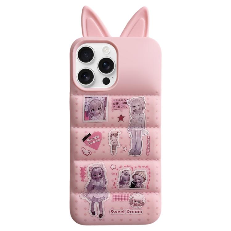 Custodia per telefono in TPU con orecchie da coniglio e personaggi dei cartoni animati, For iPhone 13 Pro Max, For iPhone 13, For iPhone 12 Pro Max