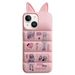 Custodia per telefono in TPU con orecchie da coniglio e personaggi dei cartoni animati, For iPhone 15 Pro Max, For iPhone 15 Pro, For iPhone 15, For iPhone 14, For iPhone 14 Pro, For iPhone 14 Pro Max
