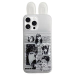 Custodia per telefono in TPU con orecchie da coniglio e personaggi dei cartoni animati, For iPhone 15 Pro Max, For iPhone 15 Pro, For iPhone 15, For iPhone 14, For iPhone 14 Pro, For iPhone 14 Pro Max