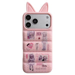 Custodia per telefono in TPU con orecchie da coniglio e personaggi dei cartoni animati, For iPhone 17 Pro Max, For iPhone 17 Pro, For iPhone 17, For iPhone 16 Pro Max, For iPhone 16 Pro, For iPhone 16