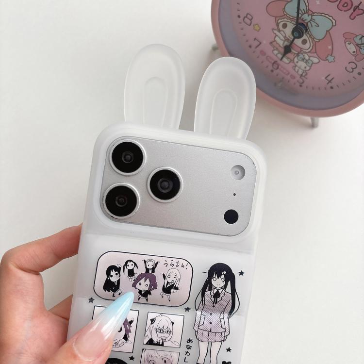 Custodia per telefono in TPU con orecchie da coniglio e personaggi dei cartoni animati, For iPhone 13 Pro Max, For iPhone 13, For iPhone 12 Pro Max