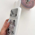 Custodia per telefono in TPU con orecchie da coniglio e personaggi dei cartoni animati, For iPhone 13 Pro Max, For iPhone 13, For iPhone 12 Pro Max