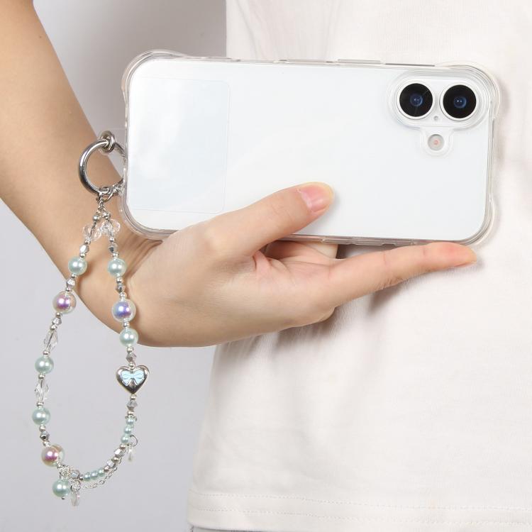 Ciondolo per cellulare con fiocco di perla.
