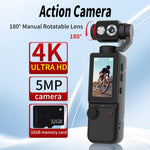 Q8 Fotocamera portatile 4K con schermo IPS 2 pollici