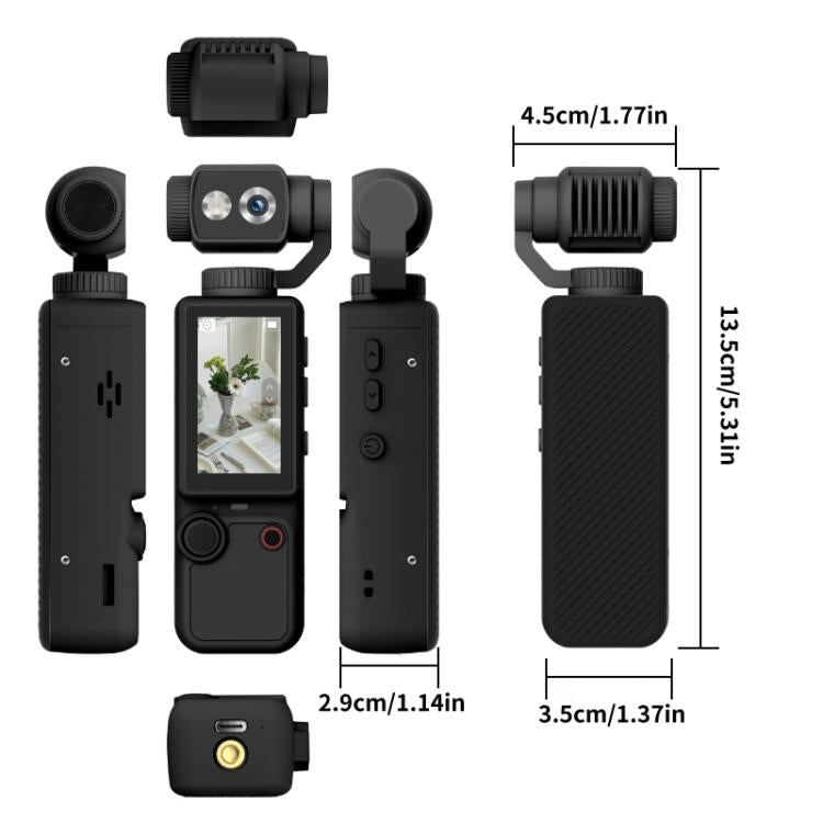 Q8 Fotocamera portatile 4K con schermo IPS 2 pollici