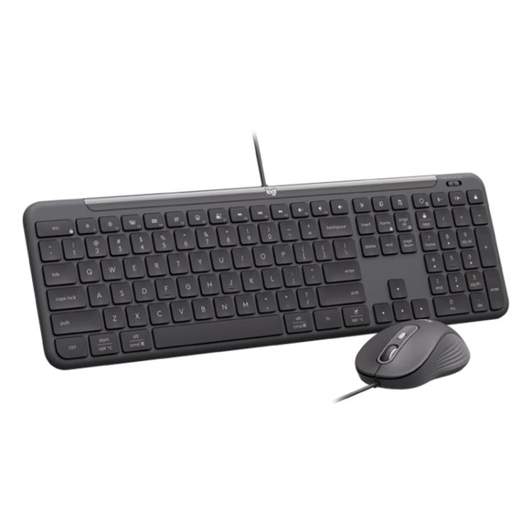 Set tastiera e mouse cablati Logitech MK620 multi-sistema