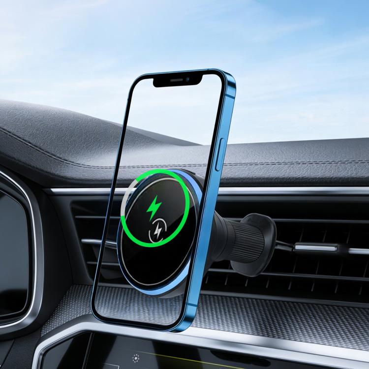 Supporto auto con ricarica wireless magnetica 15W