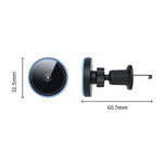 Supporto auto con ricarica wireless magnetica 15W