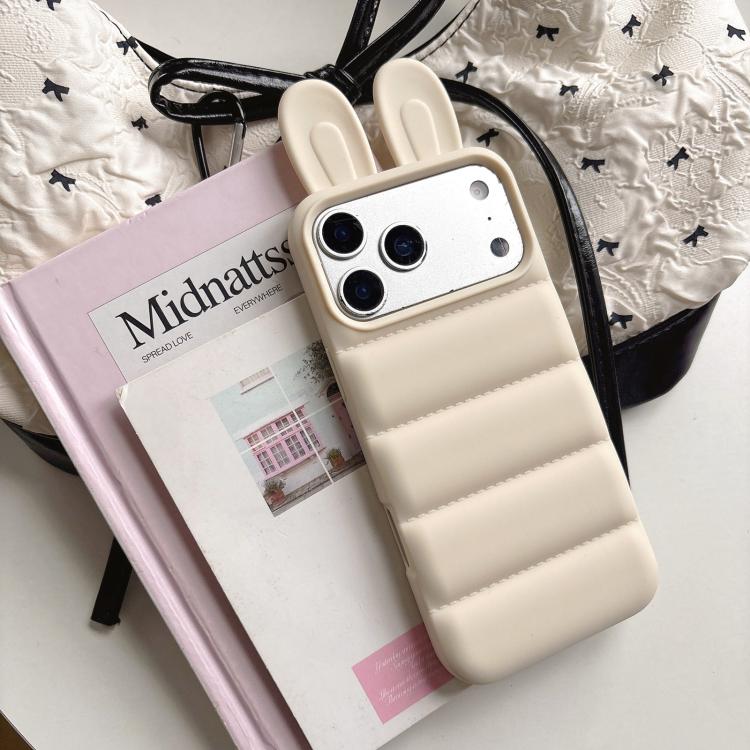 Custodia per telefono in TPU con orecchie da coniglio, For iPhone 16 Pro, For iPhone 16, For iPhone 15 Pro Max, For iPhone 15 Pro