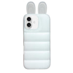 Custodia per telefono in TPU con orecchie da coniglio, For iPhone 16 Pro, For iPhone 16, For iPhone 15 Pro Max, For iPhone 15 Pro