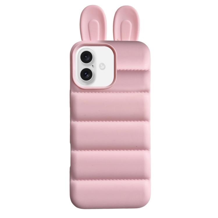 Custodia per telefono in TPU con orecchie da coniglio, For iPhone 16 Pro, For iPhone 16, For iPhone 15 Pro Max, For iPhone 15 Pro