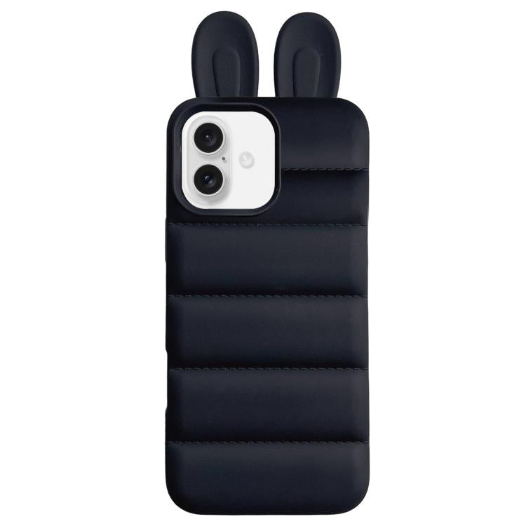 Custodia per telefono in TPU con orecchie da coniglio, For iPhone 16 Pro, For iPhone 16, For iPhone 15 Pro Max, For iPhone 15 Pro