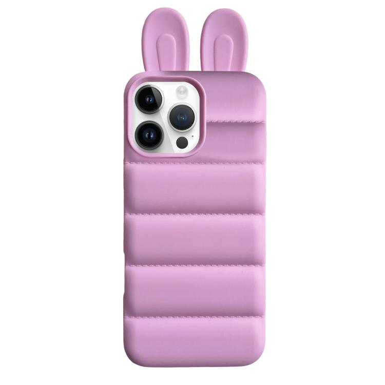 Custodia per telefono in TPU con orecchie da coniglio, For iPhone 16 Pro, For iPhone 16, For iPhone 15 Pro Max, For iPhone 15 Pro