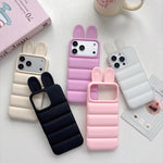 Custodia per telefono in TPU con orecchie da coniglio, For iPhone 17 Pro, For iPhone 17 Pro Max, For iPhone 17, For iPhone 16 Pro Max