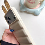 Custodia per telefono in TPU con orecchie da coniglio, For iPhone 17 Pro, For iPhone 17 Pro Max, For iPhone 17, For iPhone 16 Pro Max