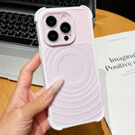 Custodia magnetica per telefono con texture a onde d'acqua e pellicola protettiva per obiettivo., For iPhone 13 Pro Max, For iPhone 13 Pro, For iPhone 13