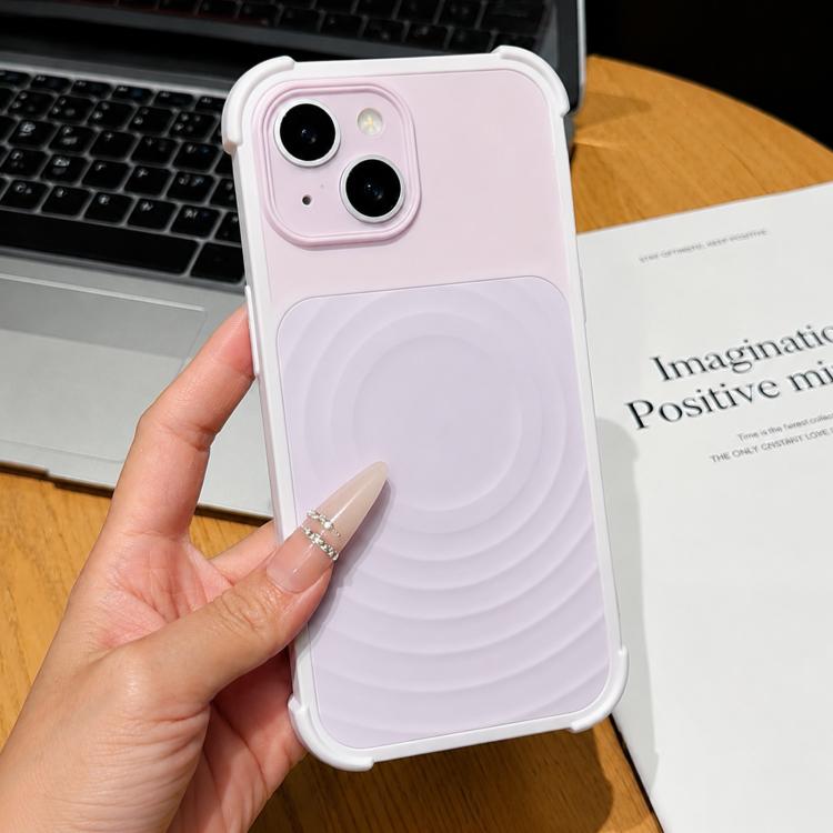 Custodia magnetica per telefono con texture a onde d'acqua e pellicola protettiva per obiettivo., For iPhone 14, For iPhone 14 Pro, For iPhone 14 Pro Max