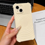 Custodia magnetica per telefono con texture a onde d'acqua e pellicola protettiva per obiettivo., For iPhone 14, For iPhone 14 Pro, For iPhone 14 Pro Max