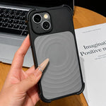 Custodia magnetica per telefono con texture a onde d'acqua e pellicola protettiva per obiettivo., For iPhone 15 Pro Max, For iPhone 15 Pro, For iPhone 15