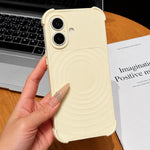 Custodia magnetica per telefono con texture a onde d'acqua e pellicola protettiva per obiettivo., For iPhone 16 Pro Max, For iPhone 16 Pro, For iPhone 16